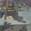 Pamono R. McNair, Shipyard, Possibly the Clyde, 1957, Gouache> Work On Paper