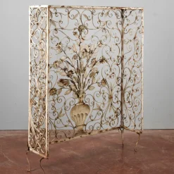 Best Pamono Radiator Cover Grate or Spark Guard in Worked Metal, 20th Century