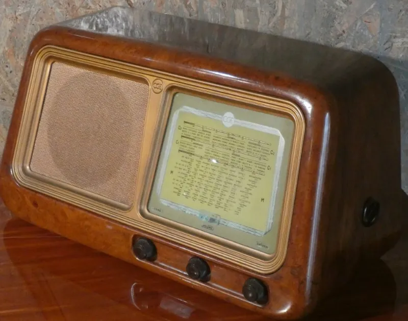 Pamono Radio 2105 in Bakelite and Briarwood by CGE, 1940s> Electronics