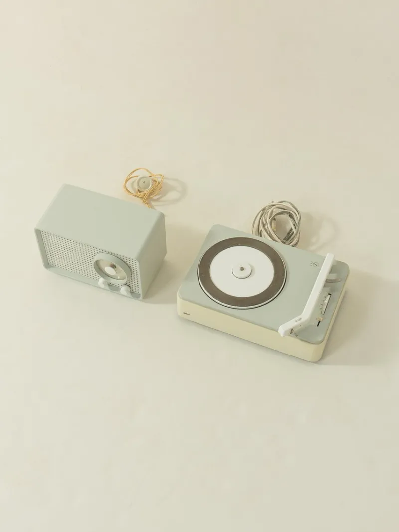 Pamono Radio SK 25 and Record Player PCS 4 by Dieter Rams and Fritz Eichler, for Braun, 1960s> Electronics