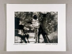 Clearance Pamono Raffaele Celentano, Monella on a Bicycle, Fine Art Photograph