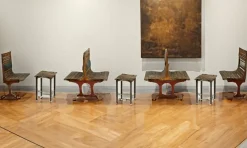 Pamono Railway Wagon Seats, 1935, Set of 4> Benches