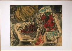 Sale Pamono Raoul Dufy, Still Life with Fruits, Lithograph
