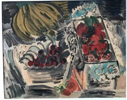 Sale Pamono Raoul Dufy, Still Life with Fruits, Lithograph