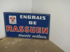 Pamono Rassuen License Plate, France, 1950> Wall Decor