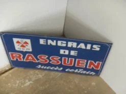 Pamono Rassuen License Plate, France, 1950><noscript><img width=