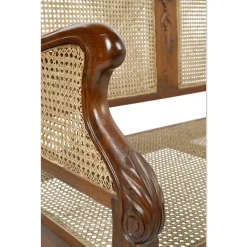 Pamono Rattan Bench & Armchairs, Set of 3><noscript><img width=