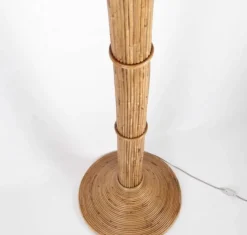 Outlet Pamono Rattan Coconut Floor Lamp, 1990s
