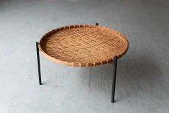 Pamono Rattan Magazine Tray Table