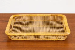 Pamono Rattan Tray by Artek, 1960s> Trays