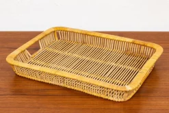 Pamono Rattan Tray by Artek, 1960s> Trays