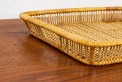 Pamono Rattan Tray by Artek, 1960s><noscript><img width=