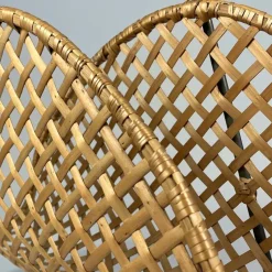 Pamono Rattan Wicker Magazine Rack, Austria 1950s><noscript><img width=