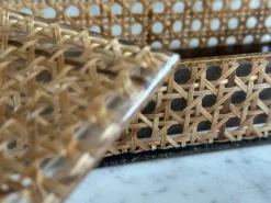 Sale Pamono Rattan-Effect Acrylic Box, 1970s