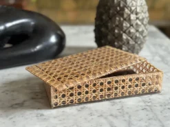 Sale Pamono Rattan-Effect Acrylic Box, 1970s