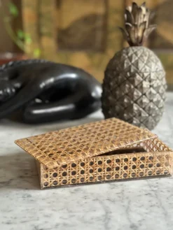 Sale Pamono Rattan-Effect Acrylic Box, 1970s