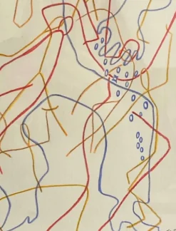 New Pamono Raymond Moretti & Jean Cocteau, Composition, 1960s, Artist's Proof Print