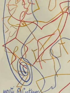 New Pamono Raymond Moretti & Jean Cocteau, Composition, 1960s, Artist's Proof Print