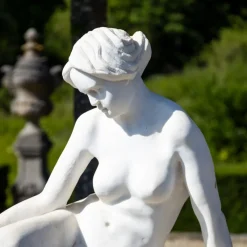 Pamono Reclining Female Nude in Marble, Early 20th Century, Marble><noscript><img width=