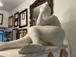 Best Pamono Reclining Nude Woman, 1950, Plaster