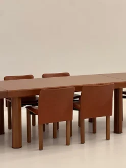 Pamono Rectangular and Extendable Wooden Dining Table, 1980s