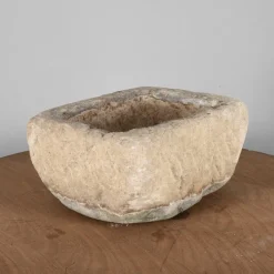 Pamono Rectangular Carved Stone Garden Planter><noscript><img width=