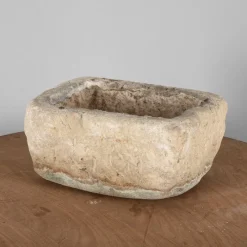 Pamono Rectangular Carved Stone Garden Planter><noscript><img width=