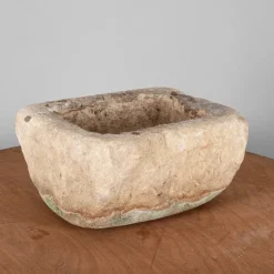 Pamono Rectangular Carved Stone Garden Planter><noscript><img width=