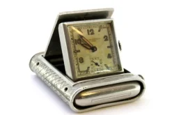 Pamono Rectangular Shaped Hand-Wound Pocket Watch with Side-Press Opening Lid><noscript><img width=