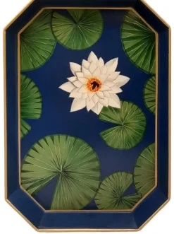 Pamono Rectangular Tray in Lacquered Metal by Les Ottomans