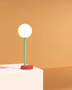 Best Pamono Red and Green Off Center Desk Light by Atelier Areti