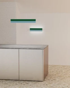 Pamono Red and Pink Parallel Tubes Wall Light by Atelier Areti><noscript><img width=