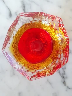 Pamono Red Bowl from Mandruzzato, 1960s