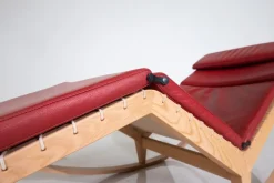 Hot Pamono Red Canapo Rocking Chair attributed to Franco Albini for Cassina, Italy, 2010