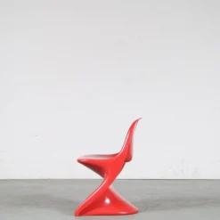 Pamono Red Casalino Children's Chair by Alexander Begge for Casala, Germany, 2000s><noscript><img width=