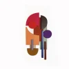 Pamono Red Dot Purple Dot Sculpture by Tilde Grynnerup> Wall Decor
