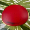 Hot Pamono Red Enamel and Gold Brooch by John Iversen