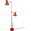 Pamono Red Floor Lamp by Josef Hurka for Napako, 1970s> Floor Lamps
