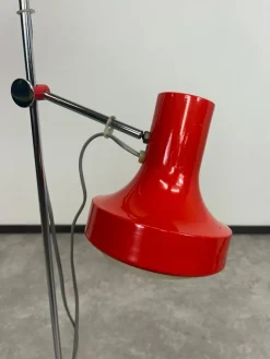 Pamono Red Floor Lamp by Josef Hurka for Napako, 1970s><noscript><img width=