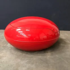 Pamono Red Garden Egg Chair by Peter Ghyczy for Ghyczy Design, 1960s><noscript><img width=