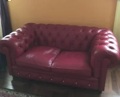 Hot Pamono Red Leather Sofa from Poltrona Frau, 2020
