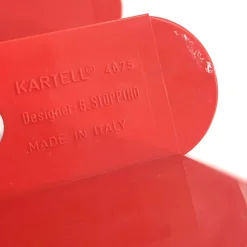Pamono Red Magazine Rack by Giotto Stoppino for Kartell, 1970s><noscript><img width=
