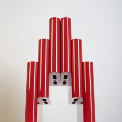 Pamono Red Magazine Rack by Giotto Stoppino for Kartell, 1970s> Magazine Racks