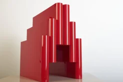 Pamono Red Magazine Rack by Giotto Stoppino for Kartell, 1970s><noscript><img width=