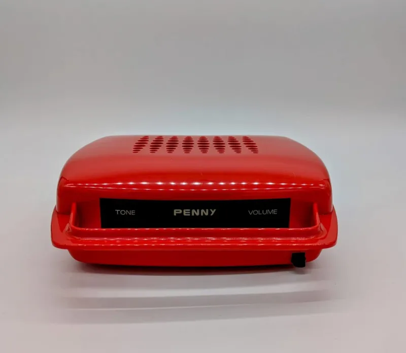 Pamono Red Penny Record Player by Mario Bellini for MusicalNastro. Italy, 1980s> Electronics