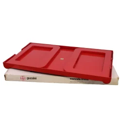 New Pamono Red Pepito Tray Table by Luigi Massoni for Guzzini, 1960s