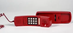 Hot Pamono Red Plastic Telephone from CAT, Italy, 1980s