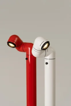 Pamono Red Tatu Floor Lamp by André Ricard><noscript><img width=