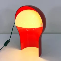 Online Pamono Red Telegono Table Lamp by Vico Magistretti for Artemide, 1960s