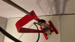 Outlet Pamono Red Toio Floor Lamp by Achille and Pier Giacomo Castiglioni for Flos, 1980s